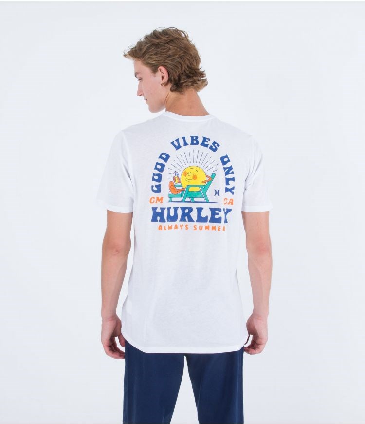 Hurley T-shirt Korta Sleeve Everyday Vacation Vita | 94375OAHJ