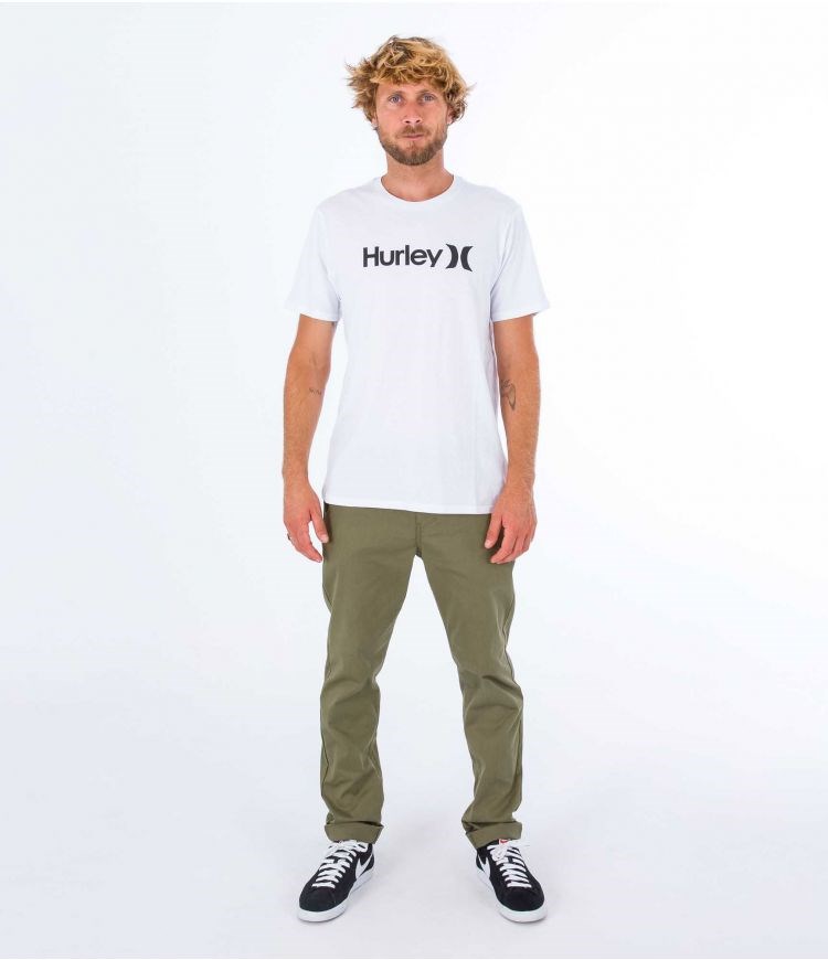 Hurley T-shirt Korta Sleeve Everyday Washed Core O&o Vita | 06459ZWGK