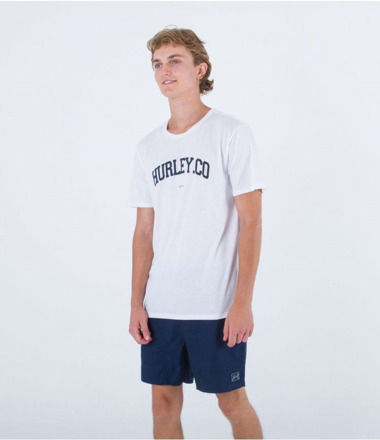 Hurley T-shirt Korta Sleeve H2o Dri Authentic Vita | 80724OWRK