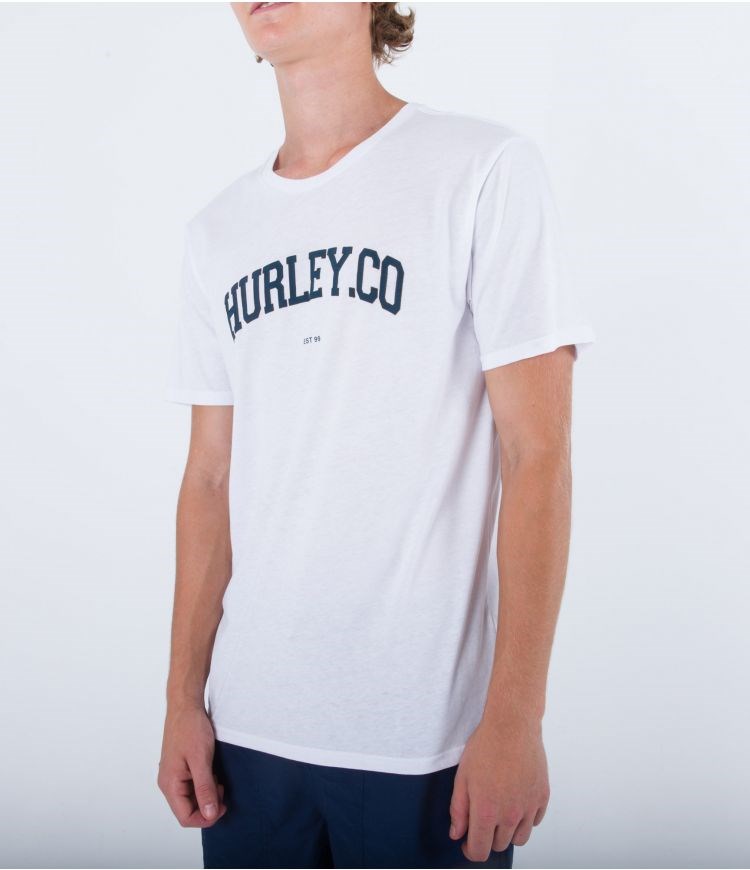 Hurley T-shirt Korta Sleeve H2o Dri Authentic Vita | 80724OWRK