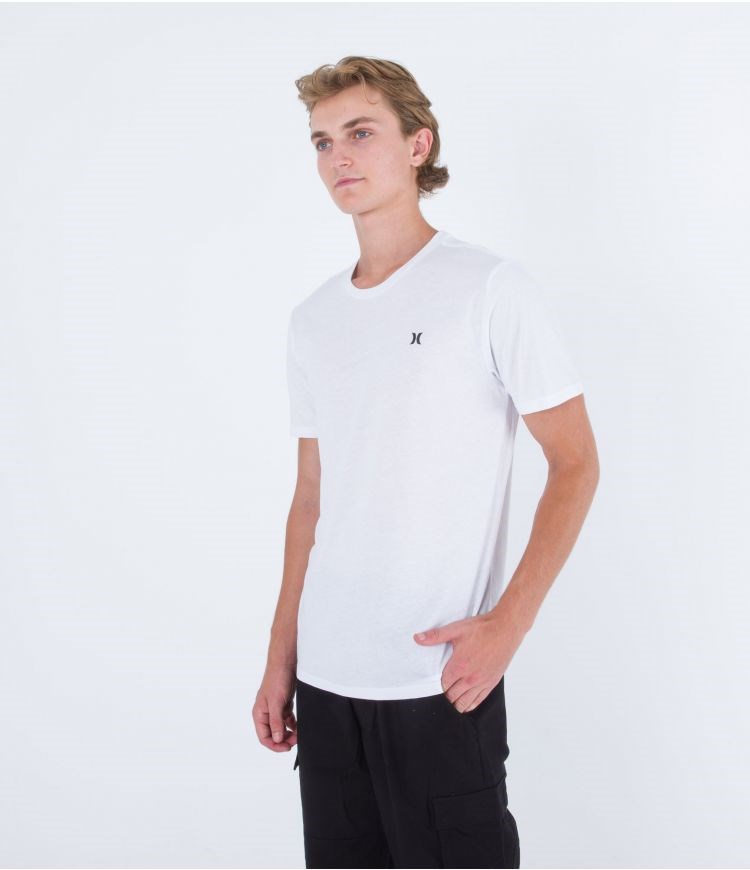 Hurley T-shirt Korta Sleeve H2o Dri Icon Vita | 20713XZRA