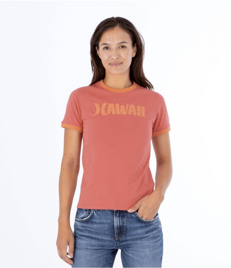 Hurley T-shirt Korta Sleeve Oceancare Aloha Röda | 86579VBUL