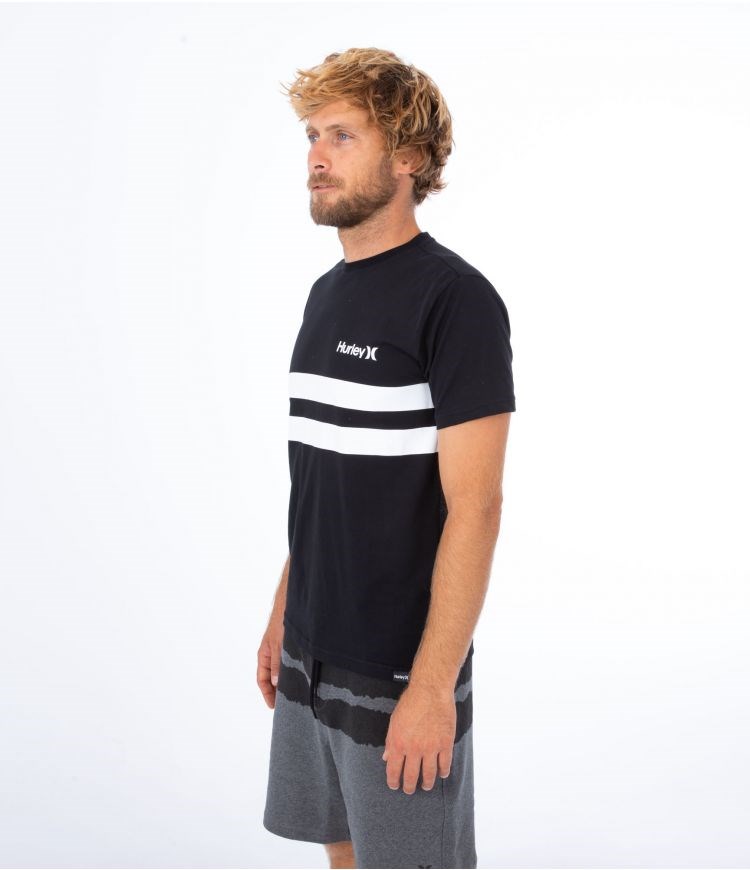 Hurley T-shirt Korta Sleeve Oceancare Block Party Svarta | 28359NLHU