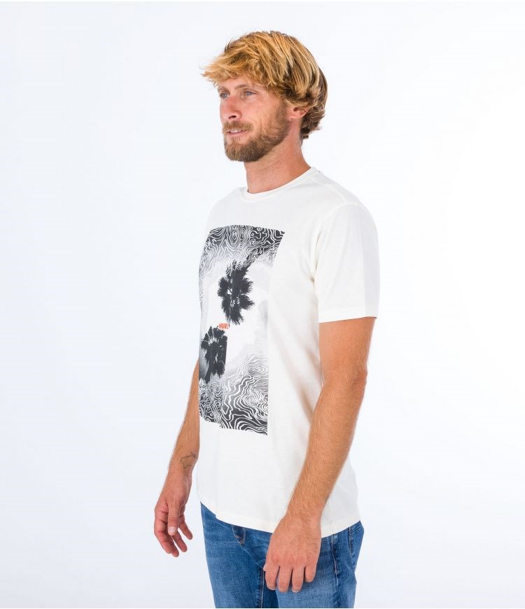 Hurley T-shirt Korta Sleeve Oceancare Photoprint Marshmallow | 06745GNFM