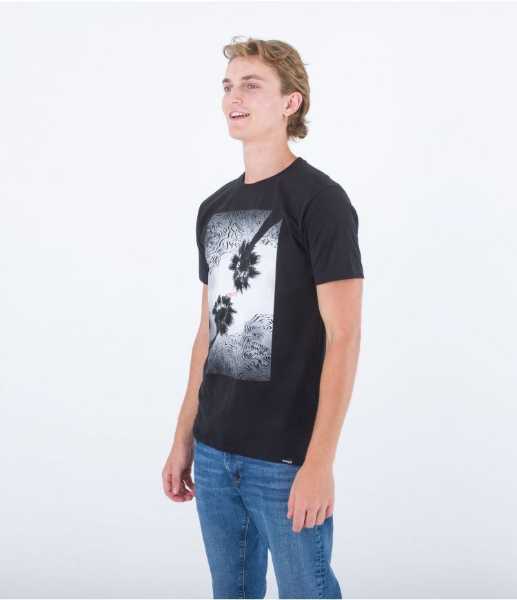 Hurley T-shirt Korta Sleeve Oceancare Photoprint Svarta | 19260VNCK