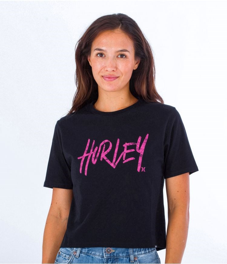 Hurley T-shirt Korta Sleeve Oceancare Washed Svarta | 95132SQDT