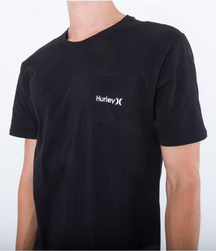 Hurley T-shirt Korta Sleeve One & Only Svarta | 06291SHCQ