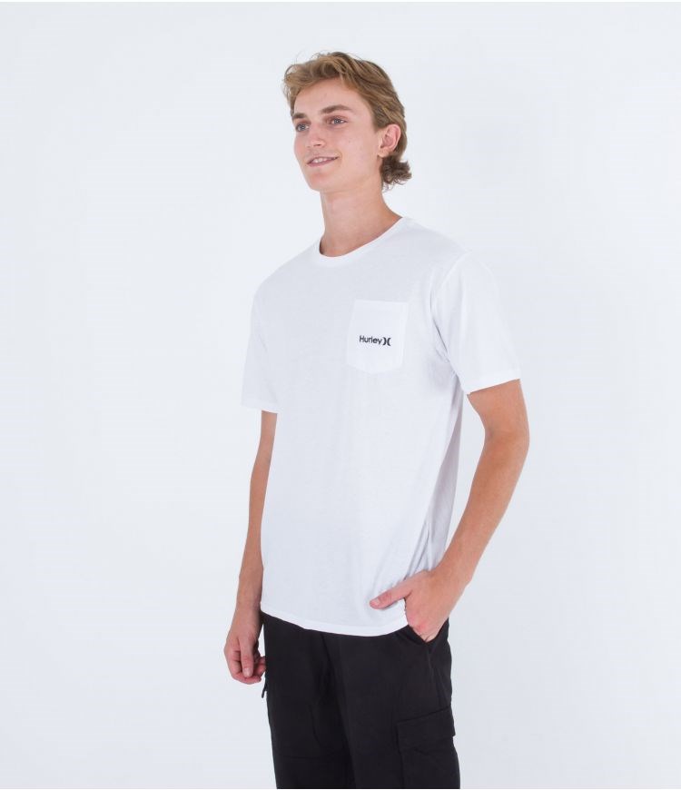 Hurley T-shirt Korta Sleeve One & Only Vita | 24678GVSU