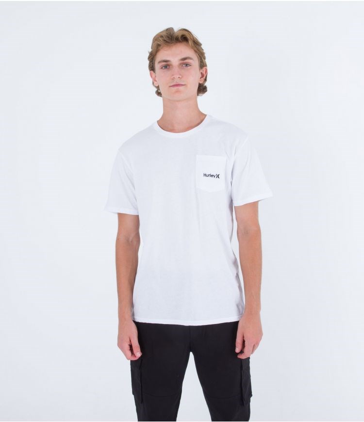 Hurley T-shirt Korta Sleeve One & Only Vita | 24678GVSU