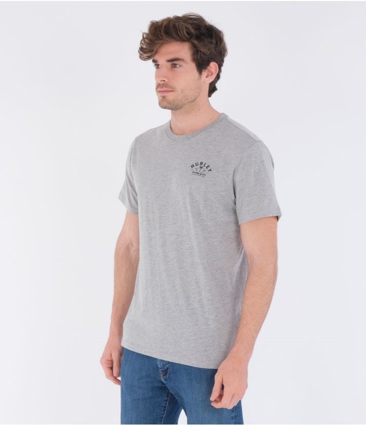 Hurley T-shirt Korta Sleeve Quality Goods Mörkgrå | 91528PVAF