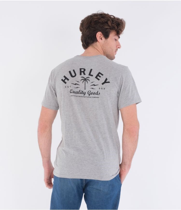 Hurley T-shirt Korta Sleeve Quality Goods Mörkgrå | 91528PVAF