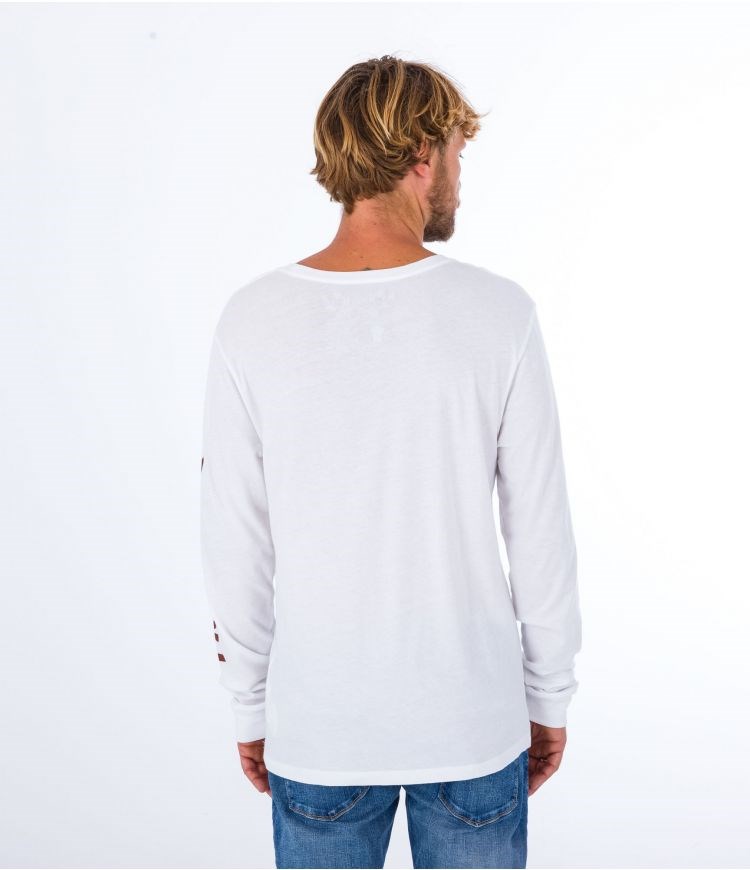 Hurley T-shirt Long Sleeve Everyday O&o Icon Vita | 74156RYCX