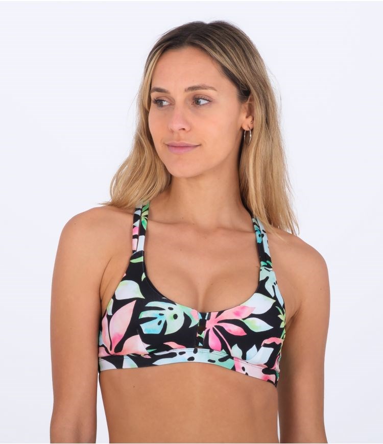 Hurley Top Max Tropix Scoop Svarta | 25486SCEQ