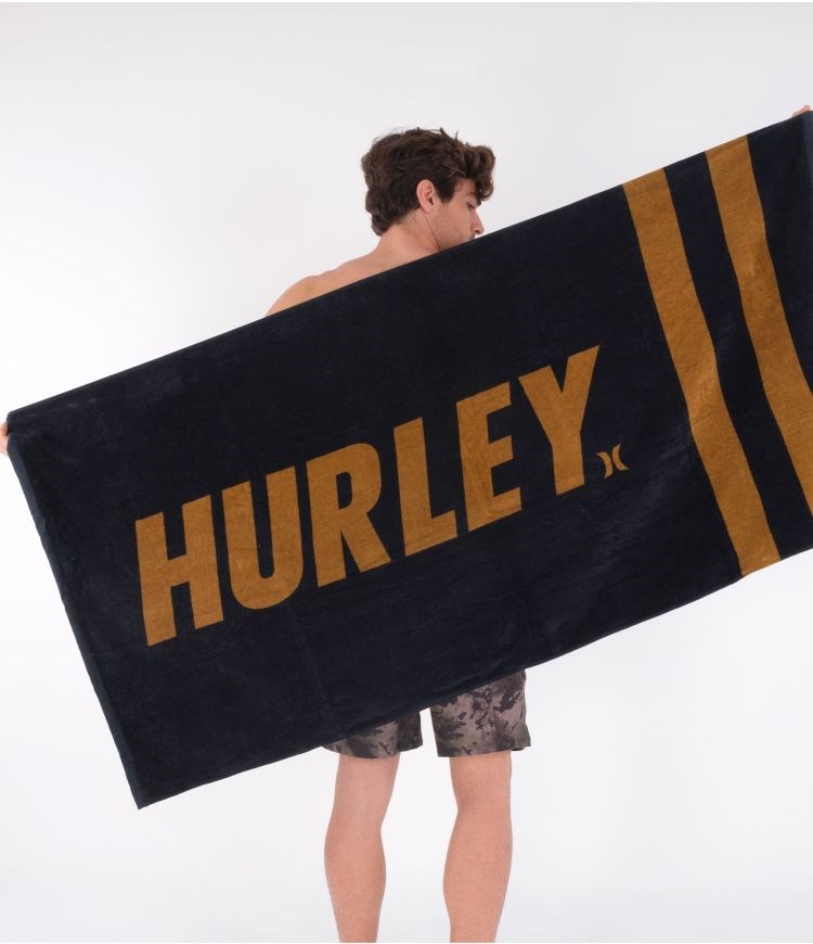 Hurley Towel Beach Fastlane 2 Stripe Obsidian | 86251JRVE